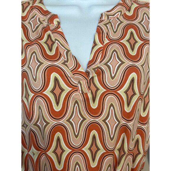 Casual Chic Esqualo Geometric Retro Mod Dress Sz Small Multicolor Preppy Euro - Picture 8 of 13